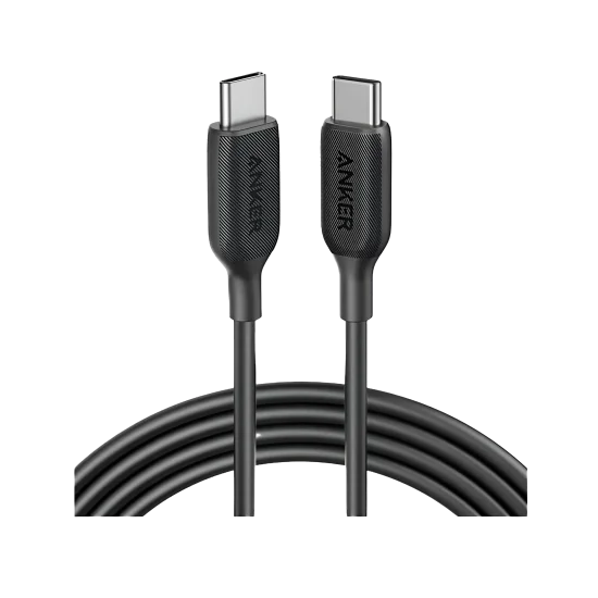 Cable Charger Mobile Anker 322 Type-C To Type-C 6FT A81F6H11 1M Black